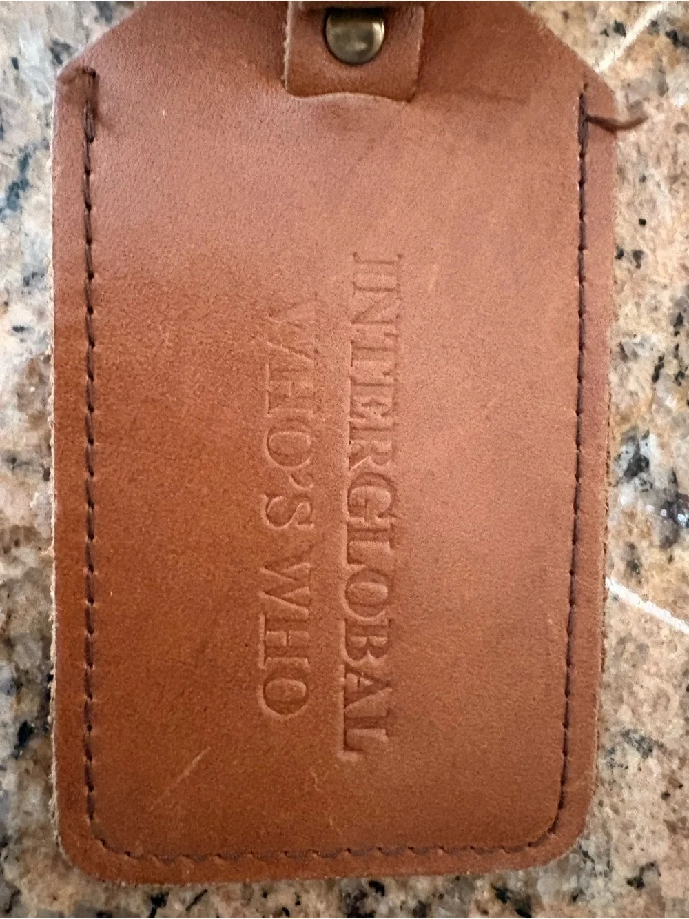 Leather Luggage Tag